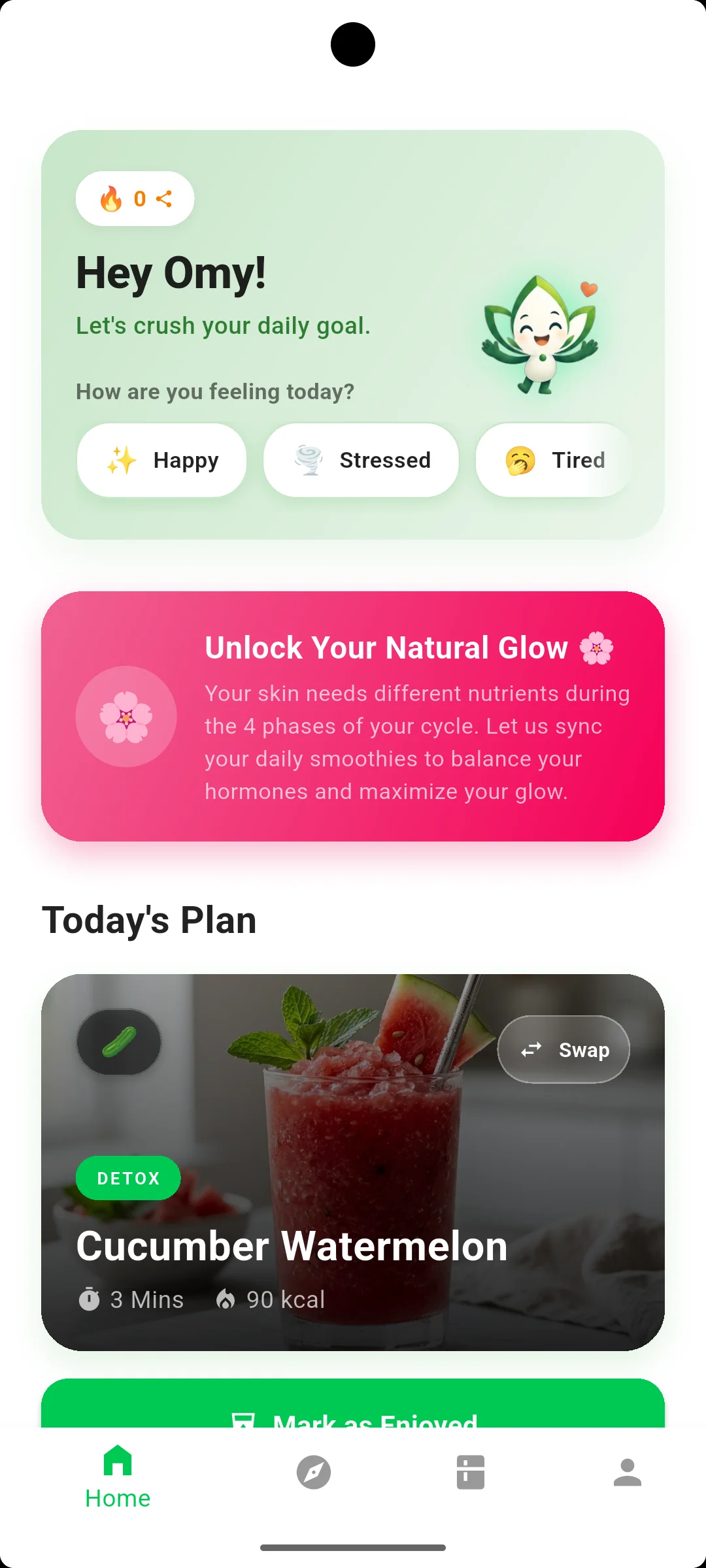 Blendplan Omi Mood Check-in
